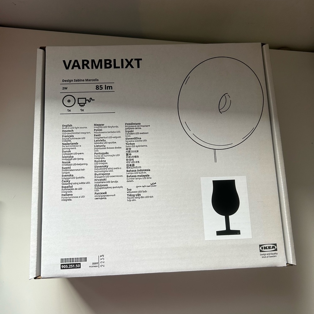 IKEA donut lamp Ikea VARMBLIXT NEW!